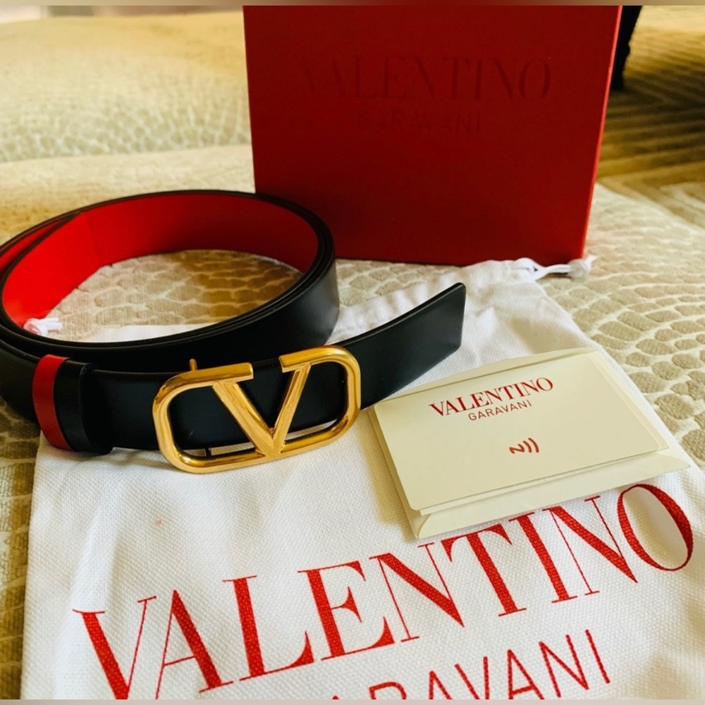 Valentino Garavani VLOGO Reversible Belt - Size 95
